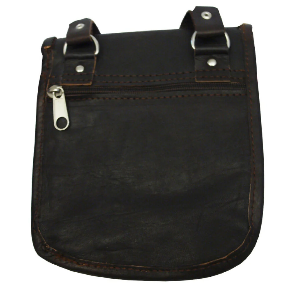 The Kenitra Travel Pouch in Dark Brown - Image 4