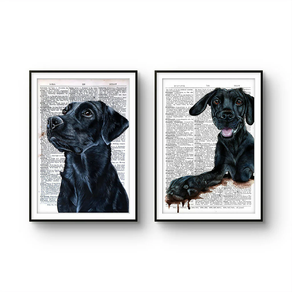 The Labrador - Excavator - Mounted Print - Image 5