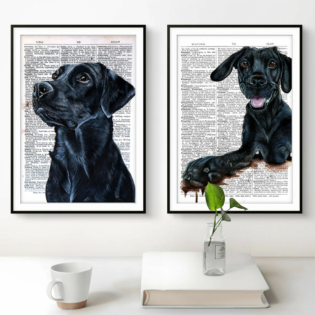 The Labrador - Excavator - Mounted Print - Image 6
