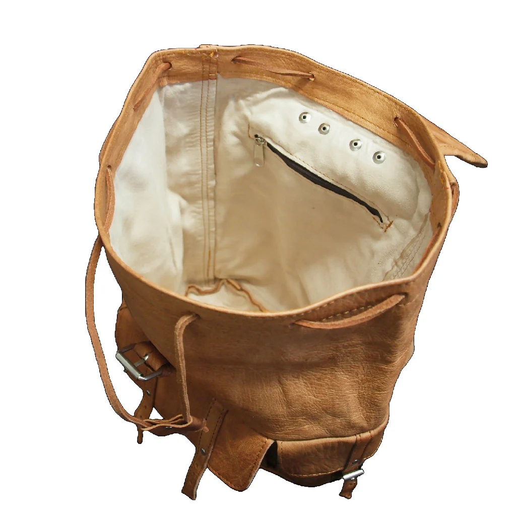 The Larache Large Rucksack in Tan - Image 2