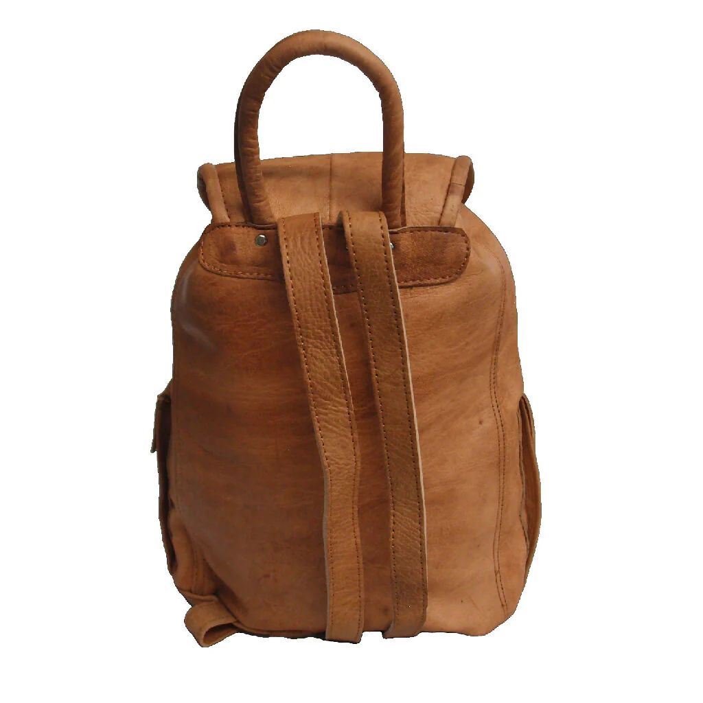 The Larache Large Rucksack in Tan - Image 4