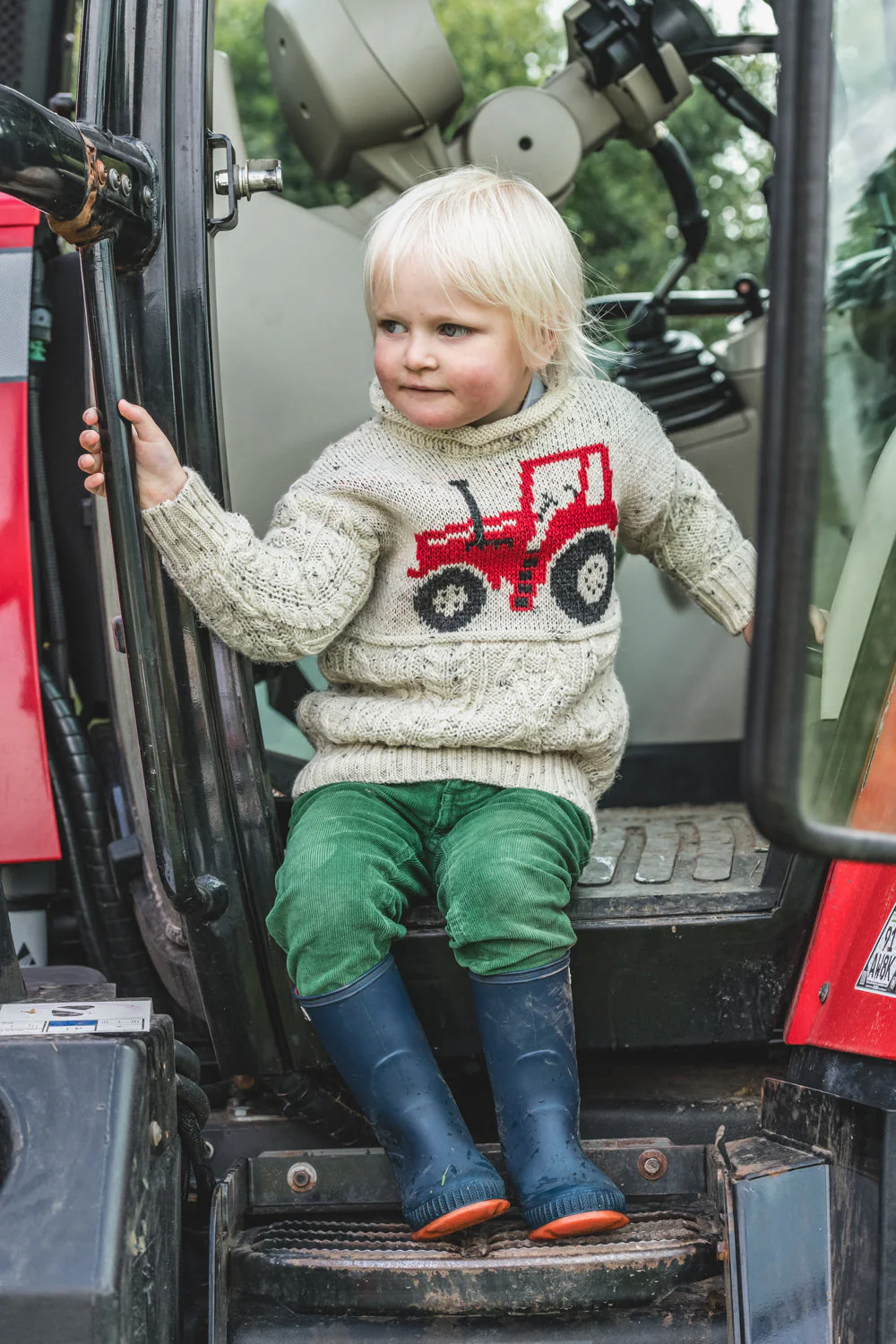 The Mini Muchelney - Tractor Knitted Jumper - Image 7