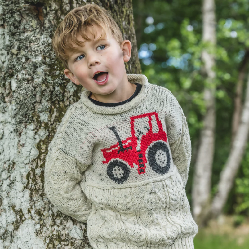 The Mini Muchelney - Tractor Knitted Jumper - Image 9