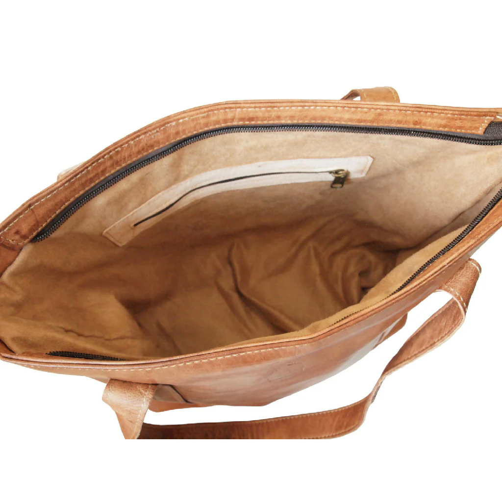 The Nador Tote Bag in Tan - Image 2