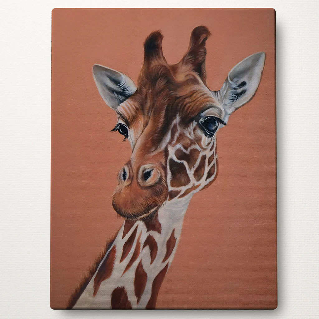 The Nosey Giraffe - ORIGINAL OIL ON CANVAS - Image 3