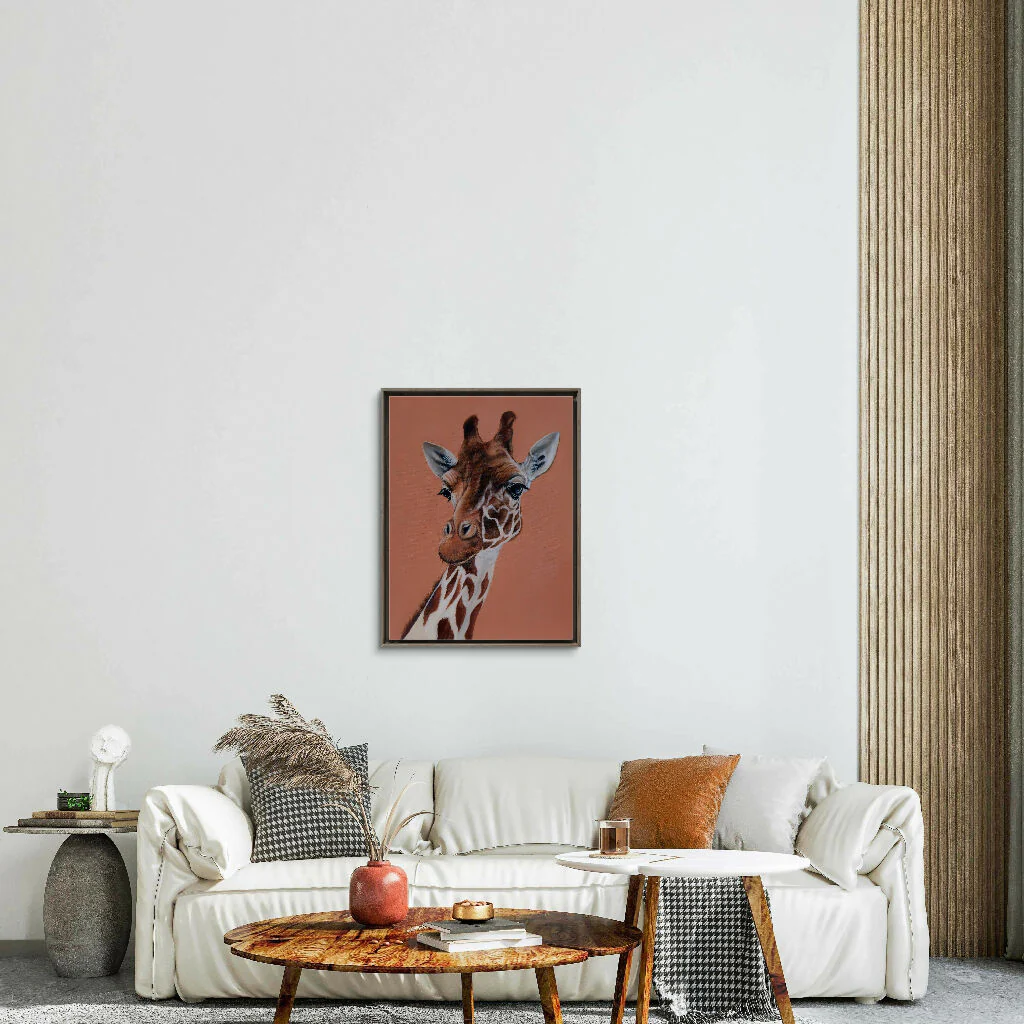 The Nosey Giraffe - ORIGINAL OIL ON CANVAS - Image 6