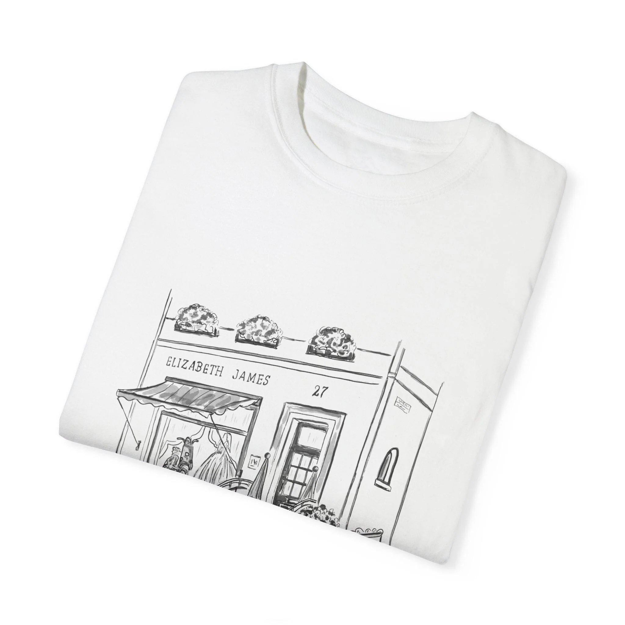 The Parent Trap Relaxed T-shirt, Elizabeth James Bridal Store Illustration - Image 4