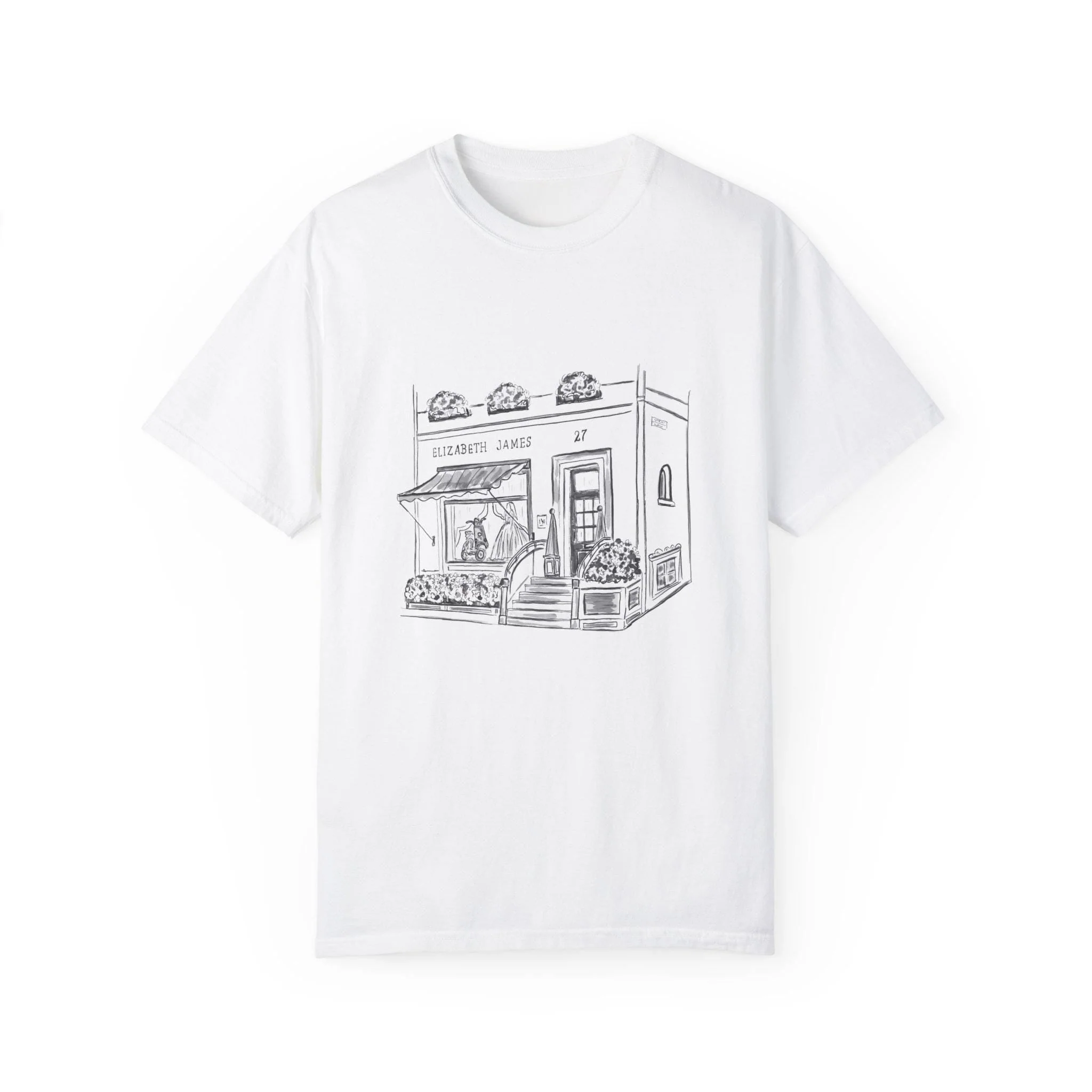 The Parent Trap Relaxed T-shirt, Elizabeth James Bridal Store Illustration - Image 5