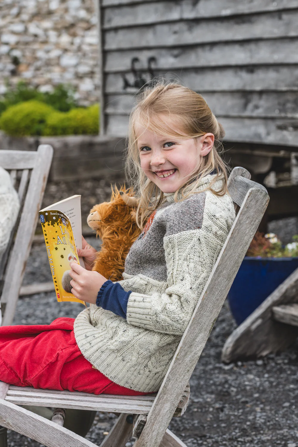 The Pint Sized Pilton - Highland Cow Knitted Jumper - Image 3