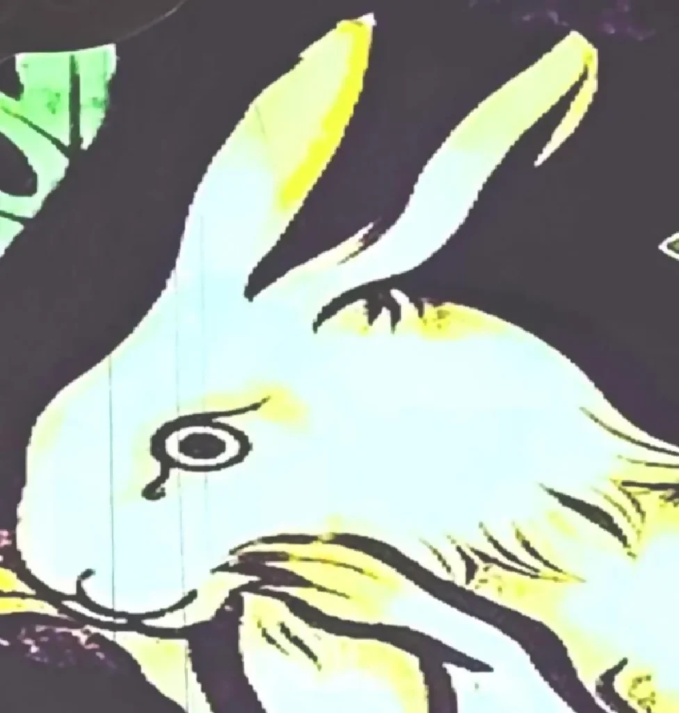 The Pugin Rabbit - Stained Glass Effect Tile - Image 3