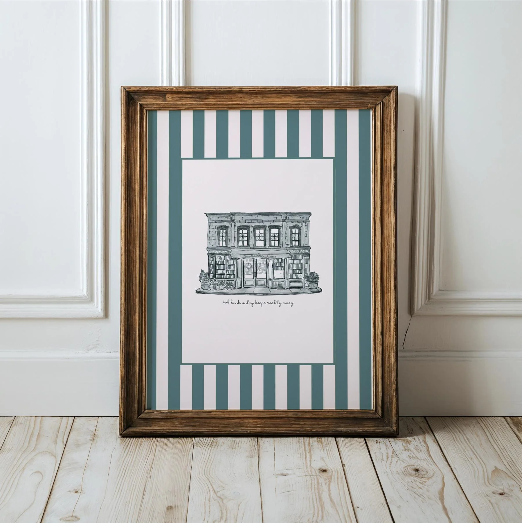 The Shop Around The Corner Print You've Got Mail Illustration NYC Book Store Artwork - Image 8