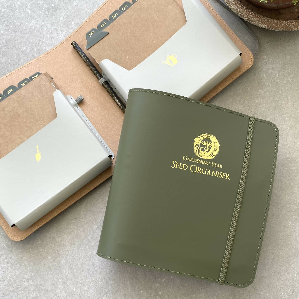 The Sustainable Gardener's Recycled Leather Seed Organiser - Image 4