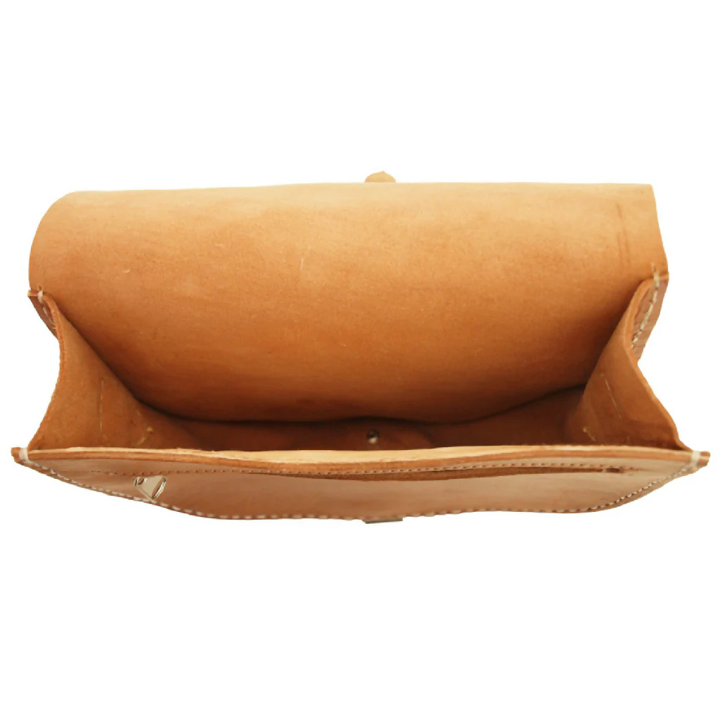 The Temara Large Saddle Bag in Tan - Image 4