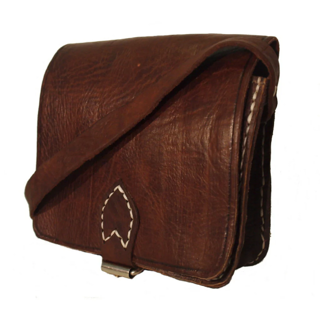 The Temara Square Saddle Bag in Dark Brown - Image 2