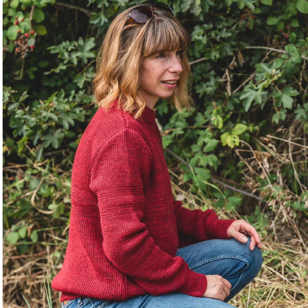 The Wookey Knitted Jumper - Cardinal Red - Image 6