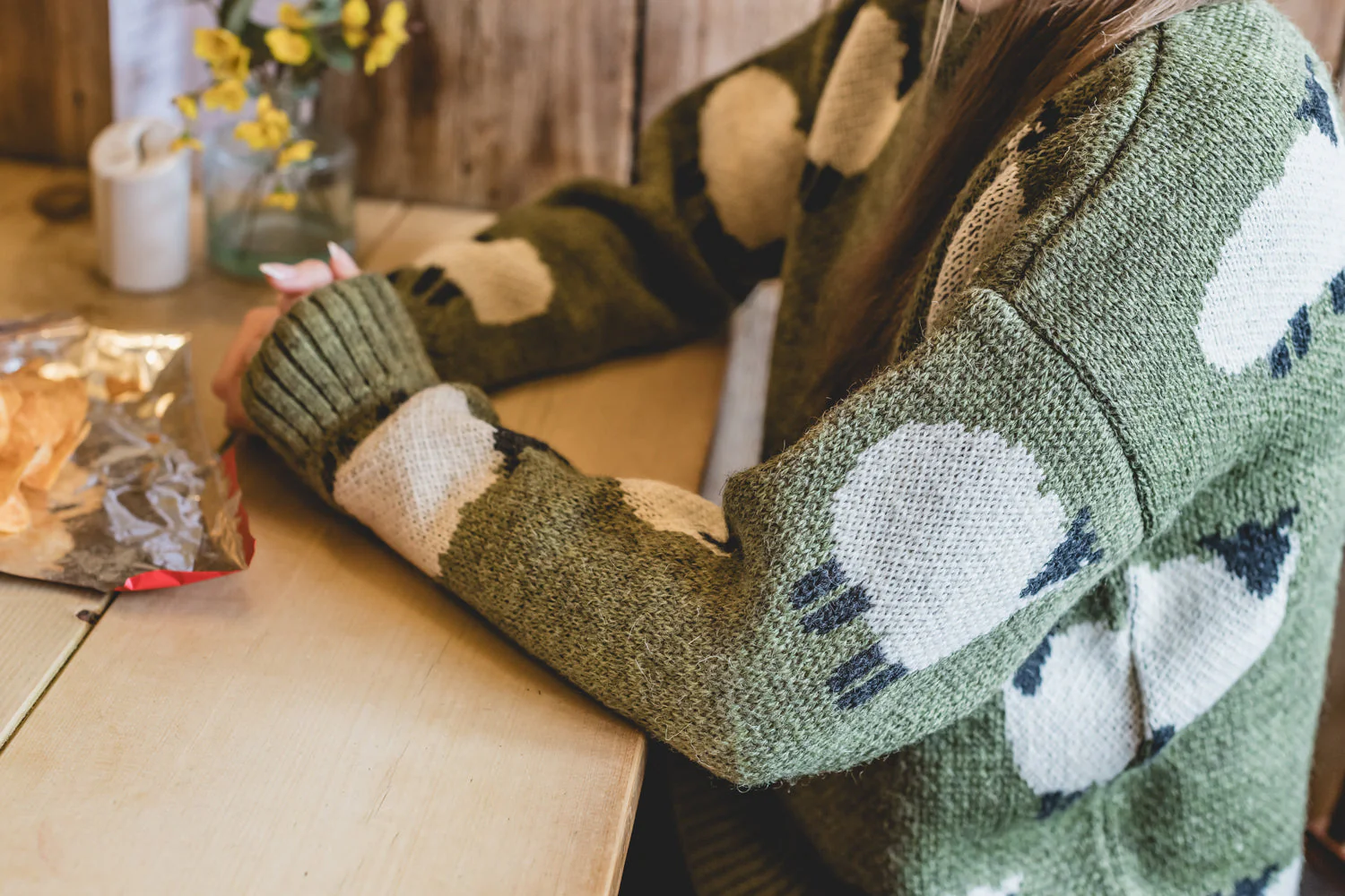 The Woolavington - Black Sheep Jumper - Dark Apple - Image 3