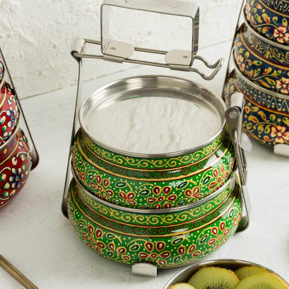 Tiffin Box with Three Tiers - Image 2
