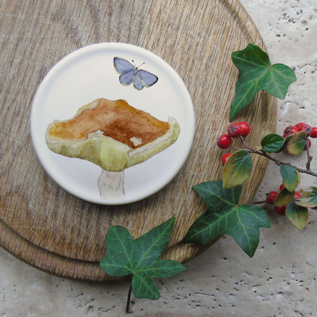 Mushroom Bone China Coasters - Image 3