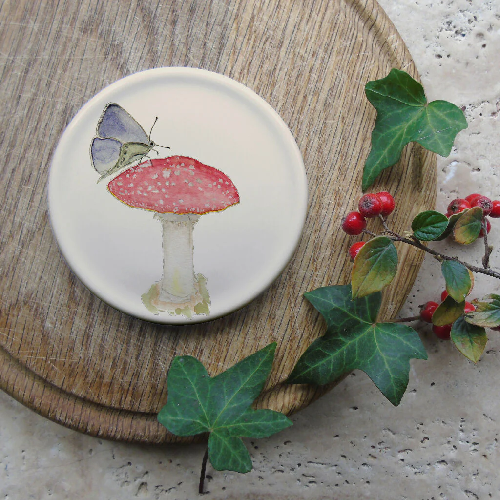 Mushroom Bone China Coasters - Image 5
