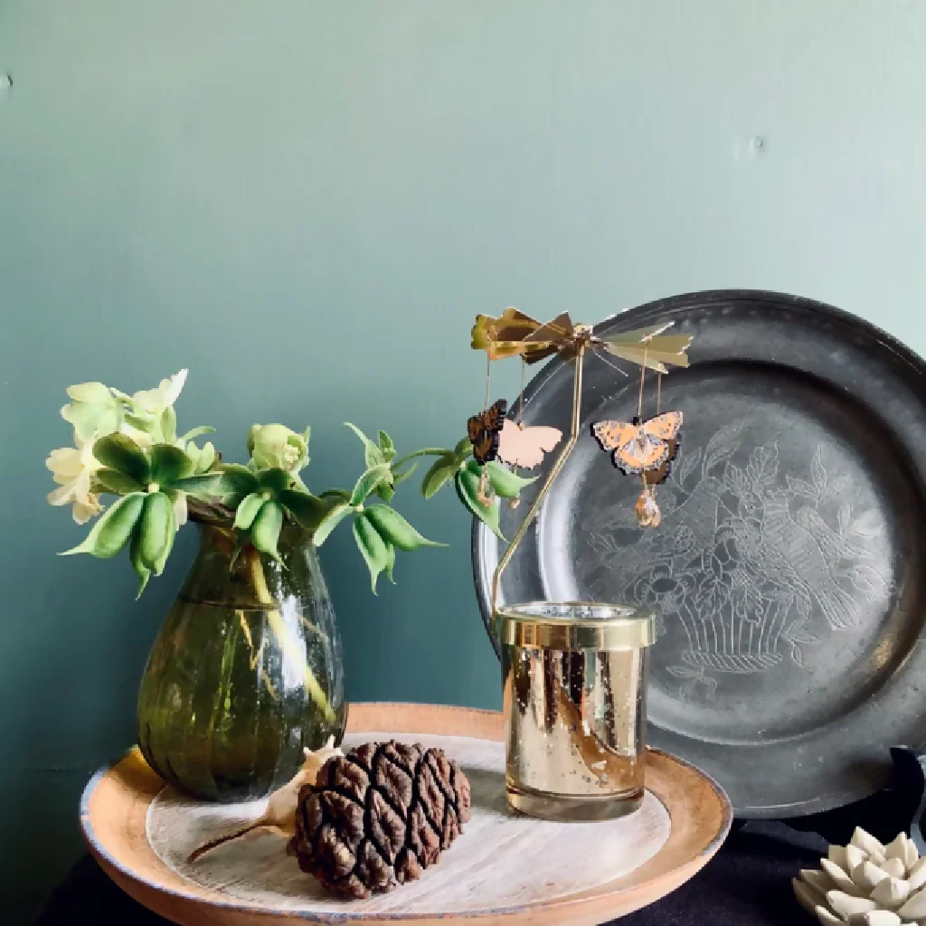Tortoiseshell Butterfly Candle Carousel - Image 2