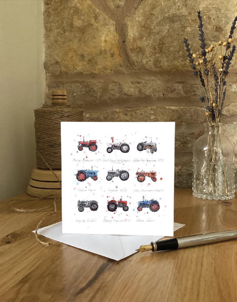 Tractors | Greetings Card