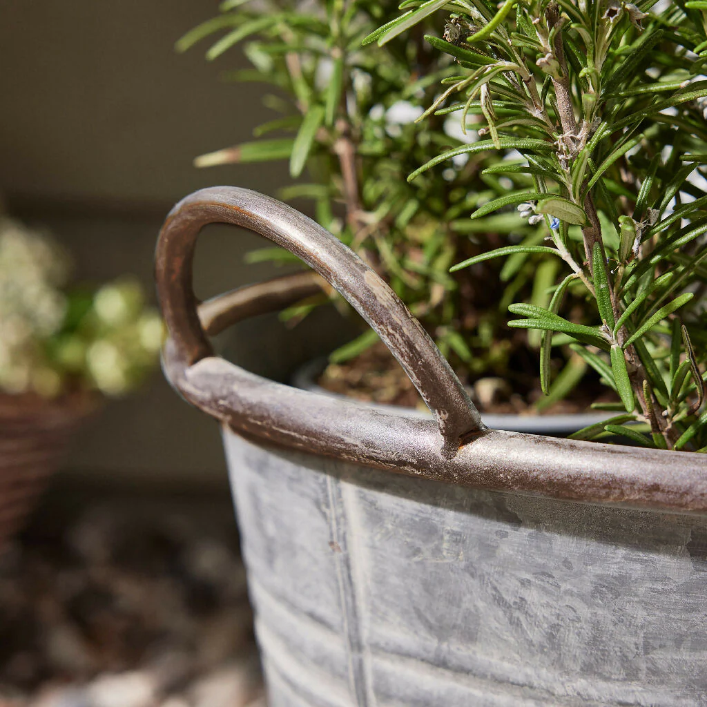 Traditional Galvanised Tub Summer Outdoor Garden Planter - Image 3