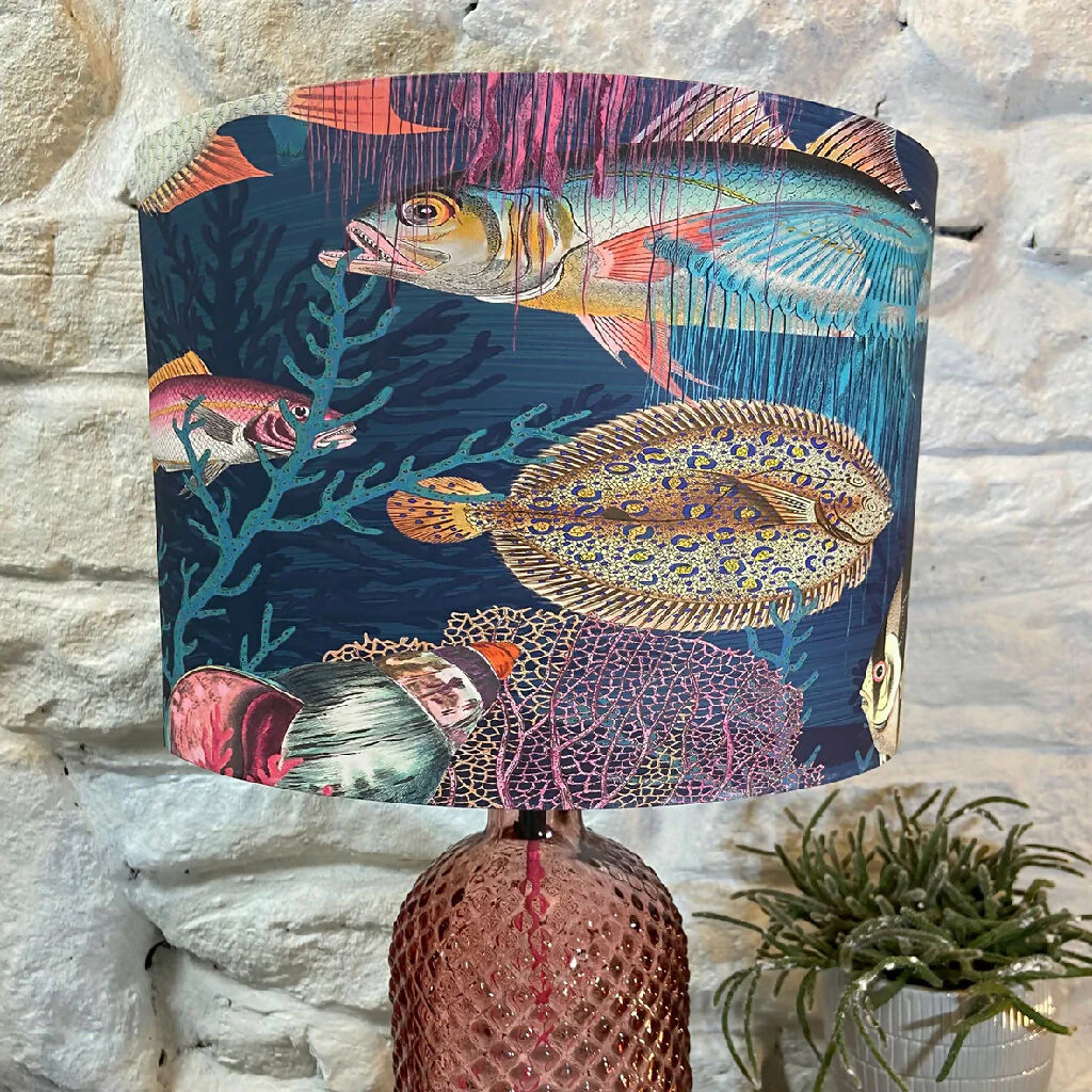 Tropical Fish Coastal Lampshade - Image 2