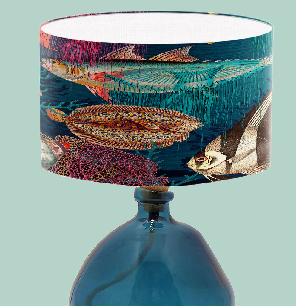 Tropical Fish Coastal Lampshade - Image 3