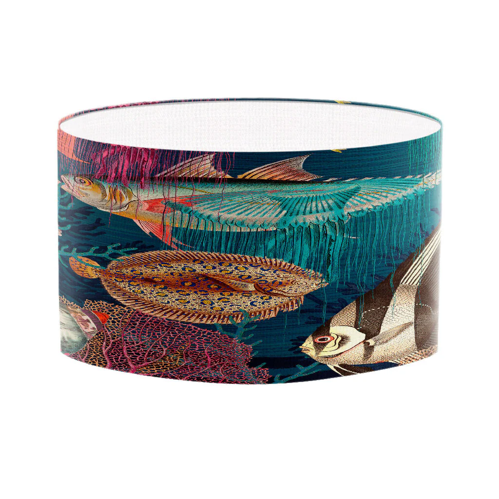 Tropical Fish Coastal Lampshade - Image 4
