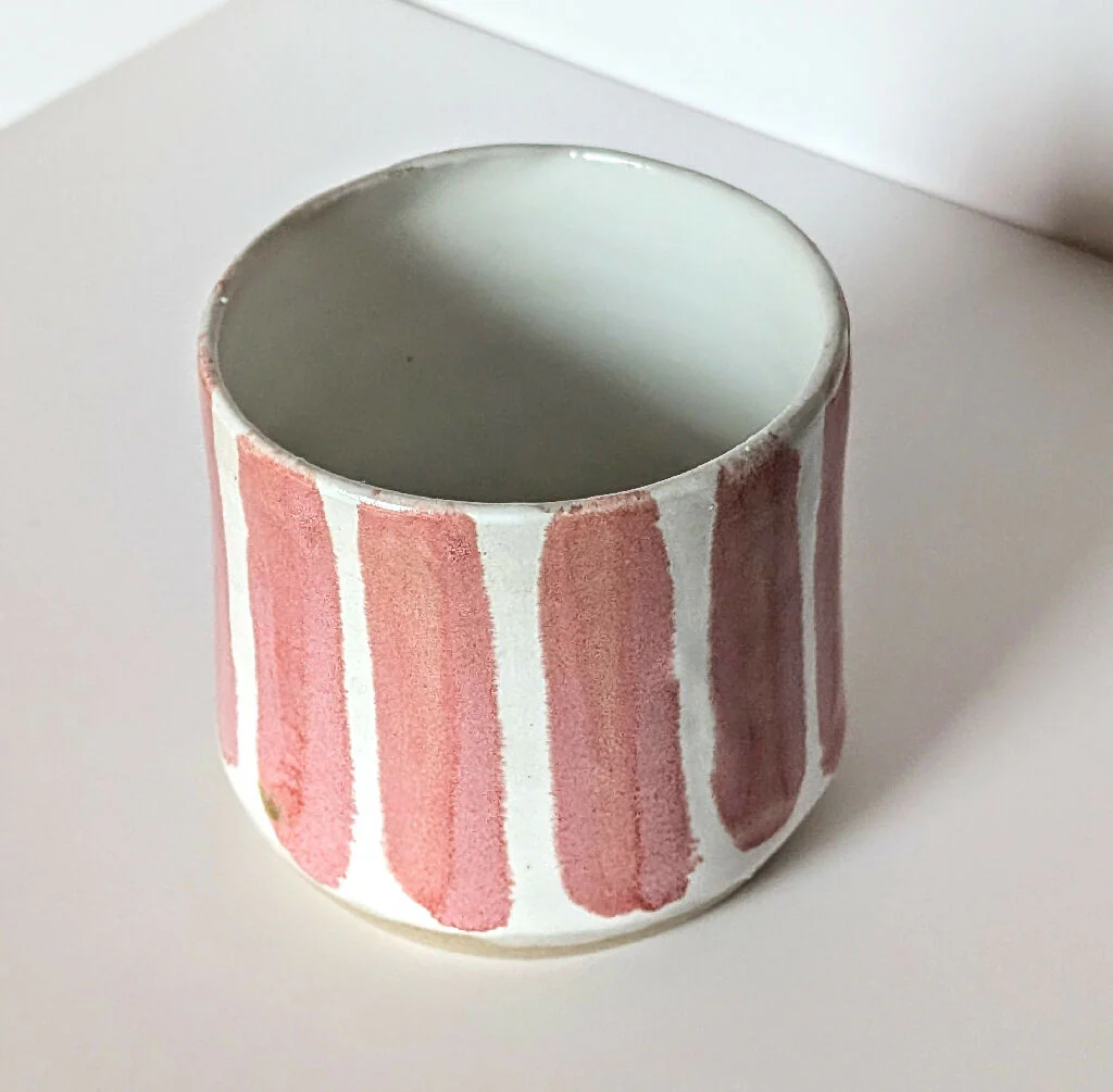 TUMBLER - Moss & Blossom Stripes - Image 2