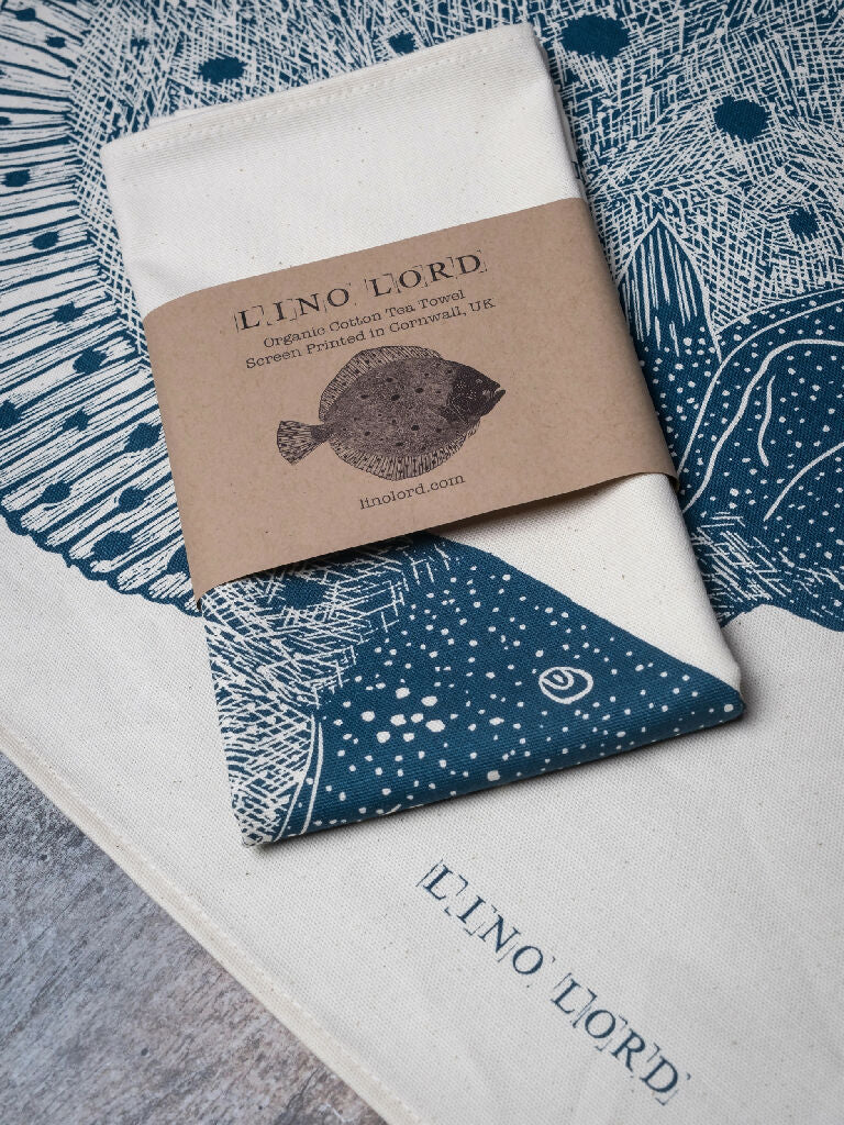 Turbot Organic Cotton Tea Towel - Image 2