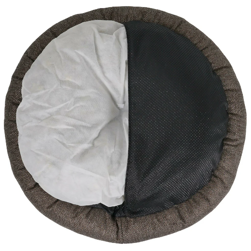Tweed Calming Donut Bed With Removable Covers | Lincoln - Image 8