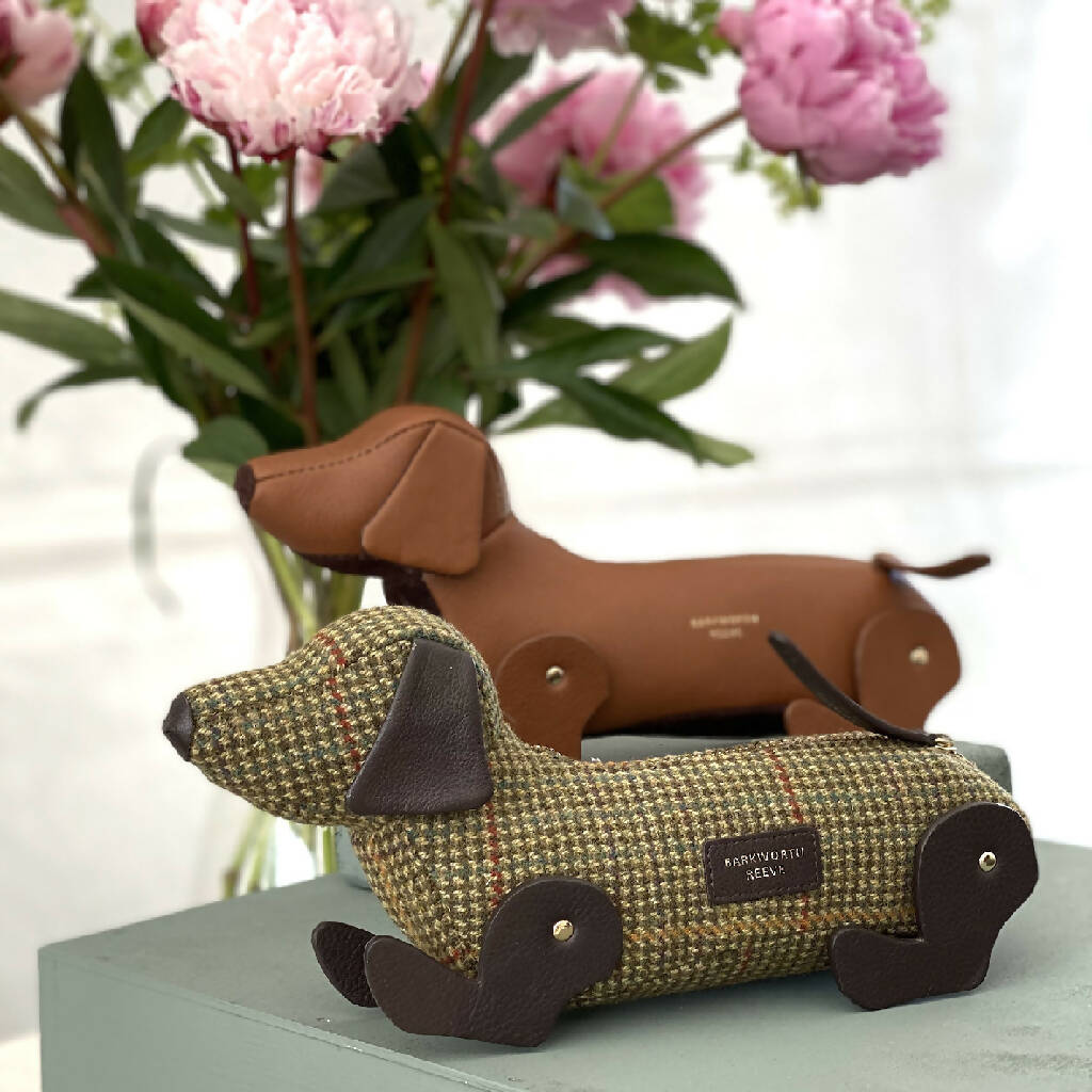 Tweed Sausage Dog Pencil Case - Image 3