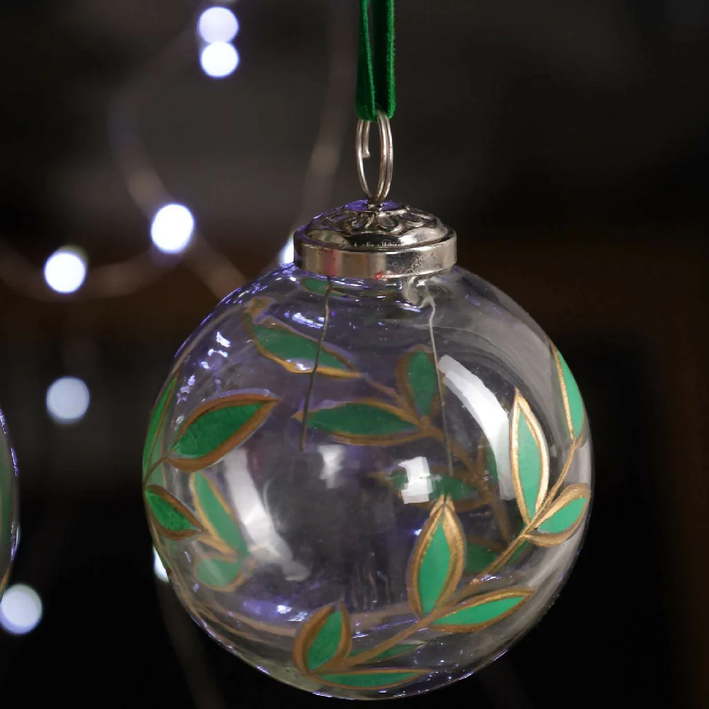 Urvi Glass Christmas Bauble - Image 3