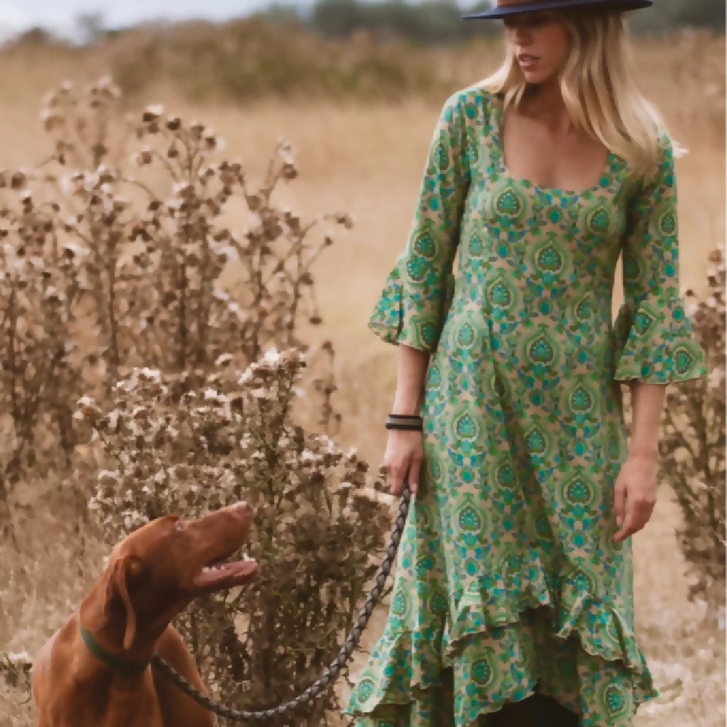 Victoria Midi Dress Green Teardrop