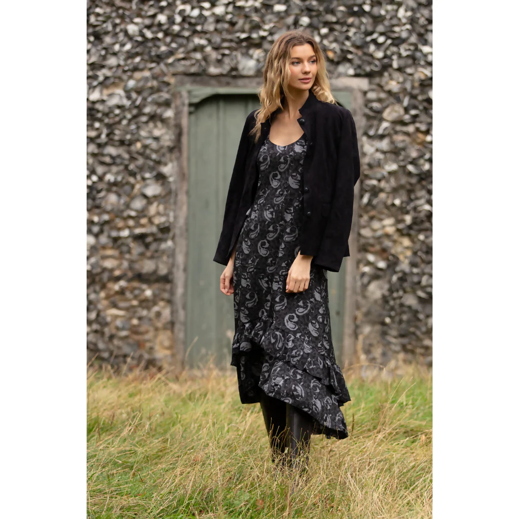 Victoria Midi Dress in Storm Swirl - Image 2