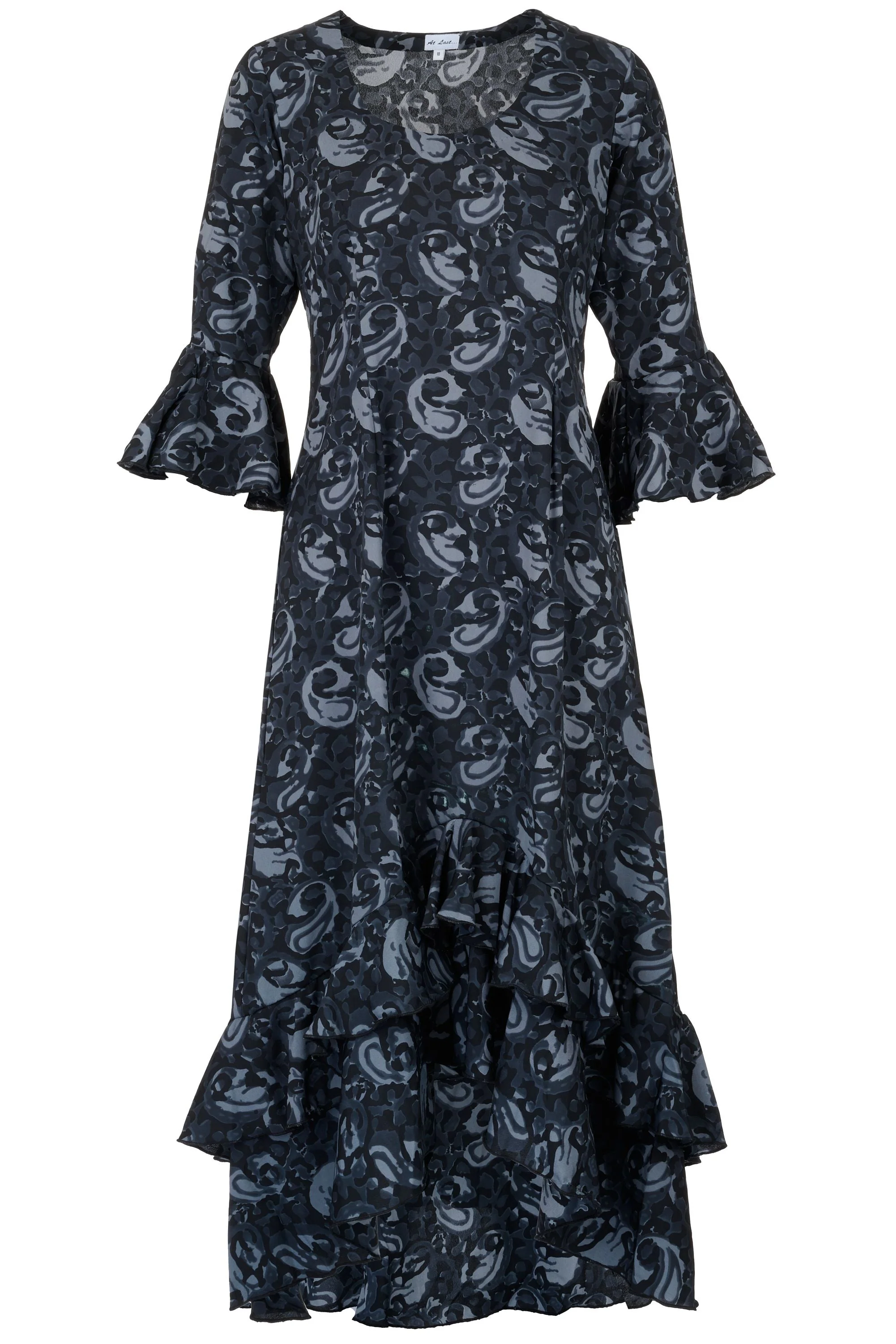 Victoria Midi Dress in Storm Swirl - Image 6