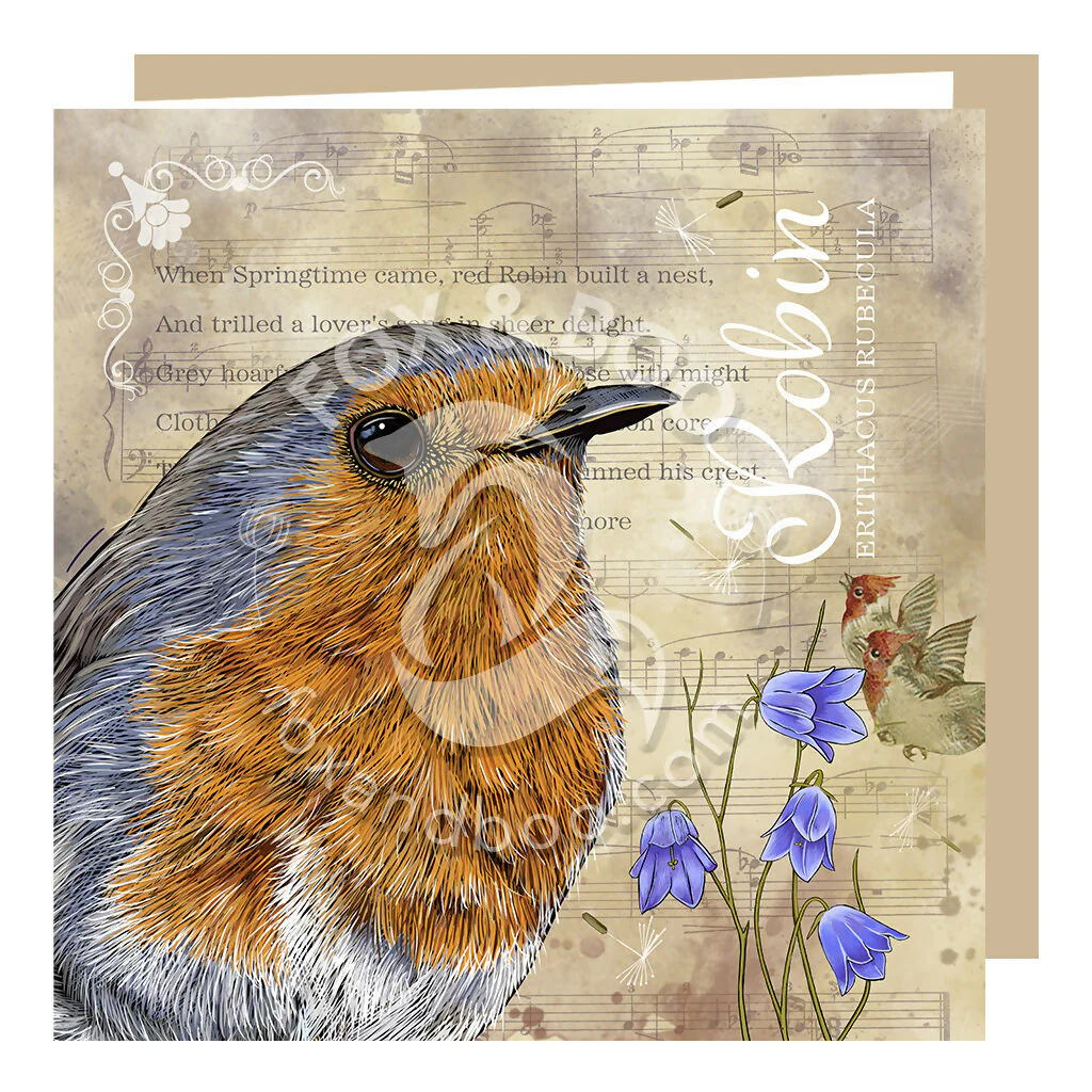 Victoria's Attic Collection - Robin Greeting Card
