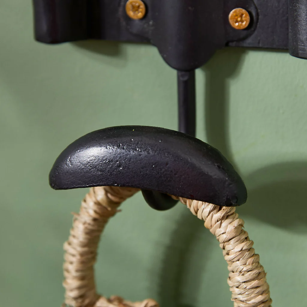 Vintage Duke Noir Metal Wall Coat Hooks - Image 7