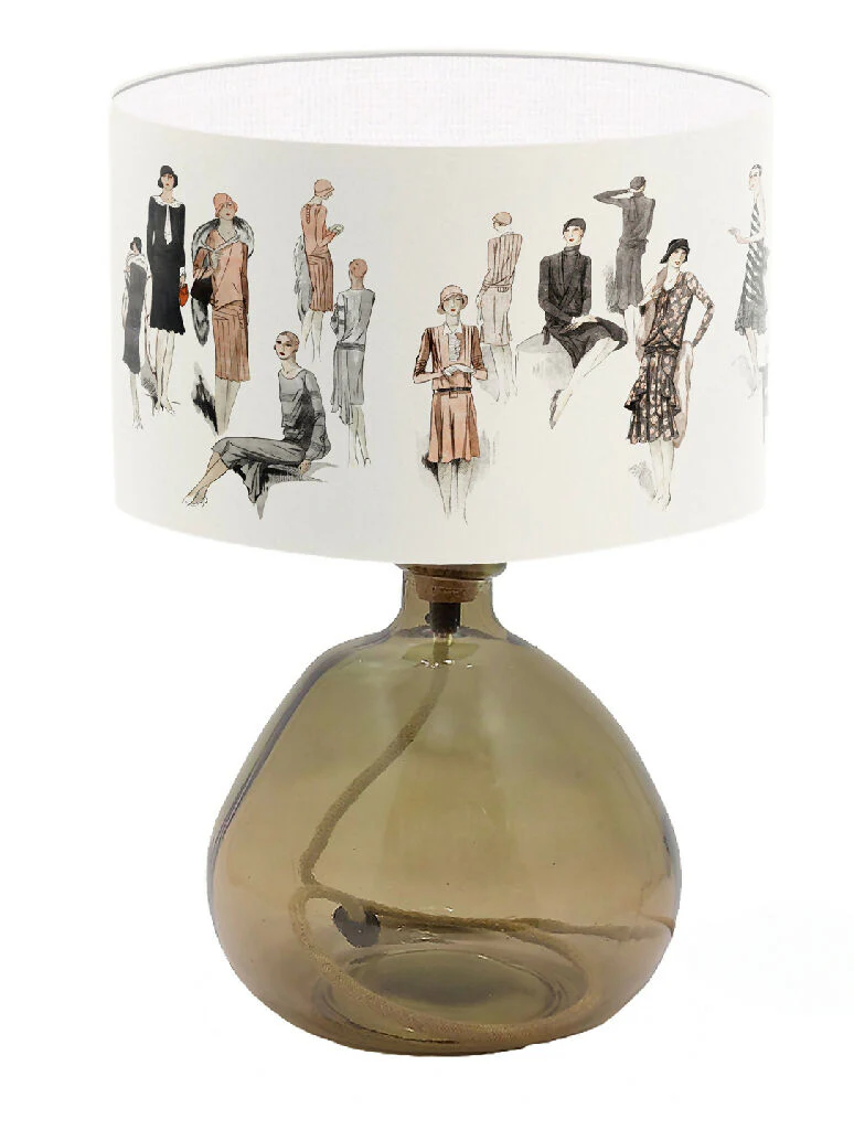 Vintage Fashion Print Lampshade - Image 4
