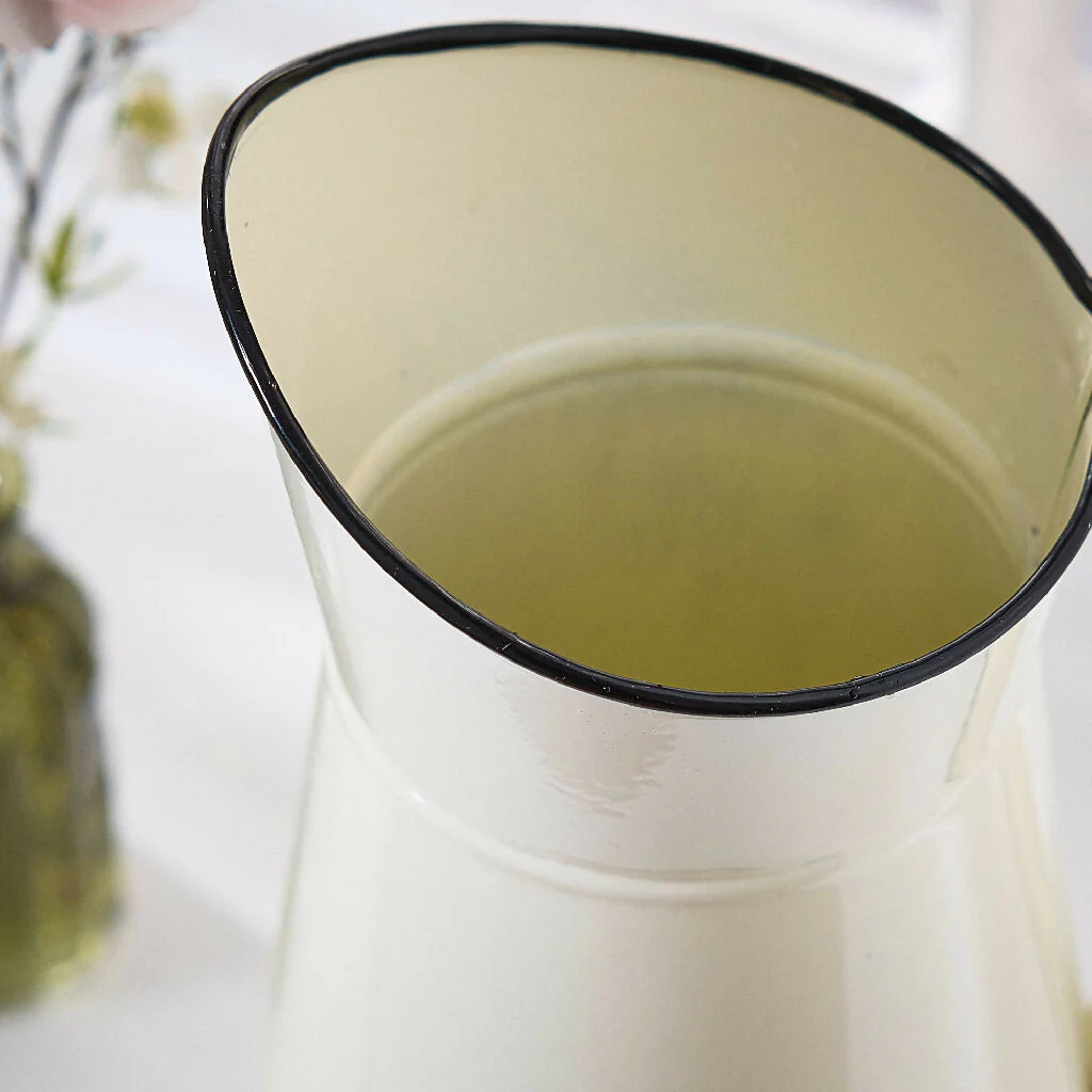 Vintage Style Cream Pitcher Jug Flower Vase - Image 2