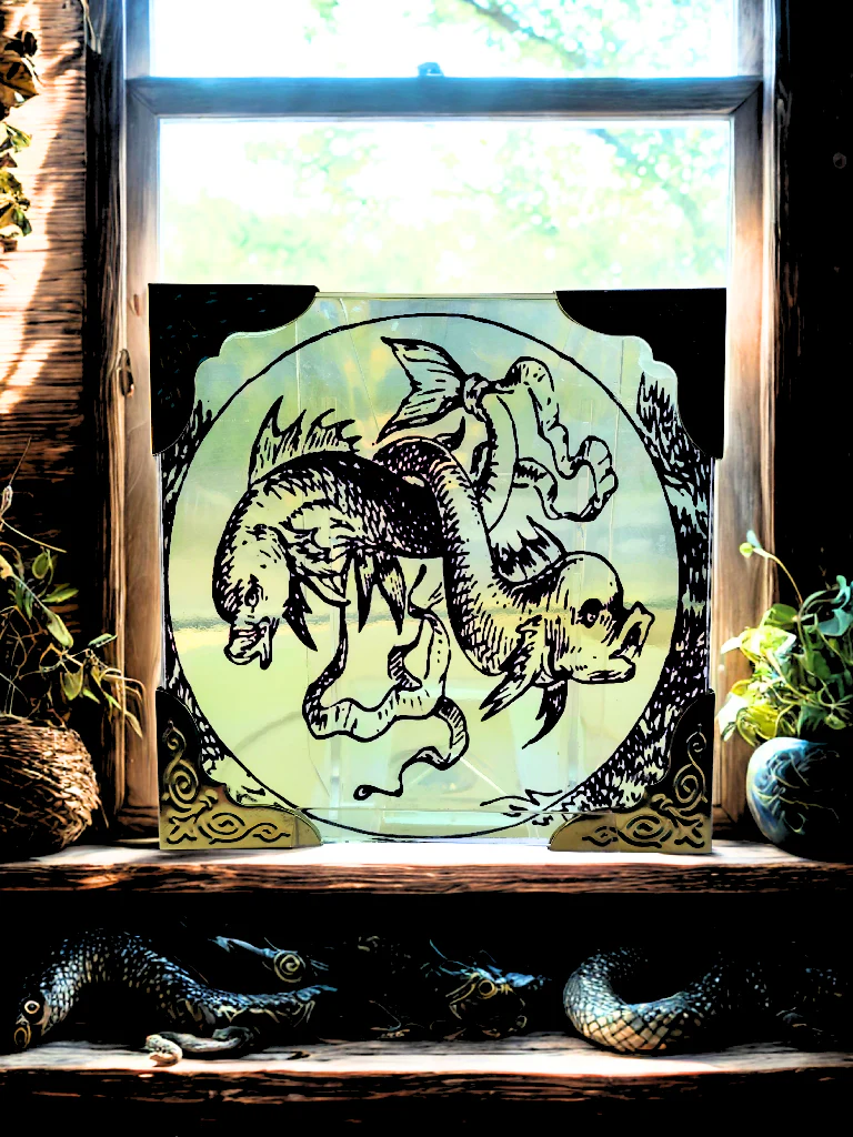 Vintage Zodiac Glass Tile - Image 4