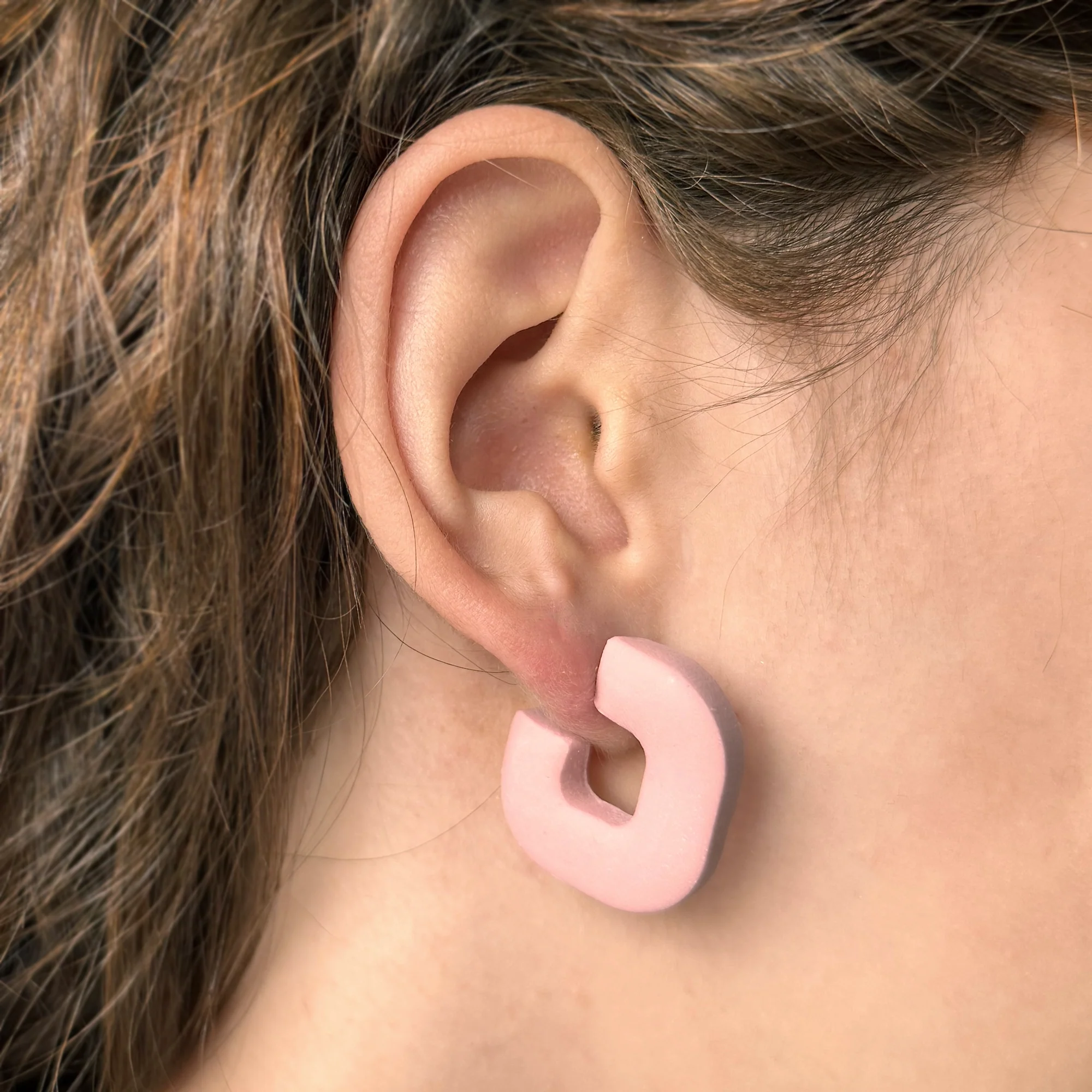 Viva | Blush | Hoop Earrings - Image 2