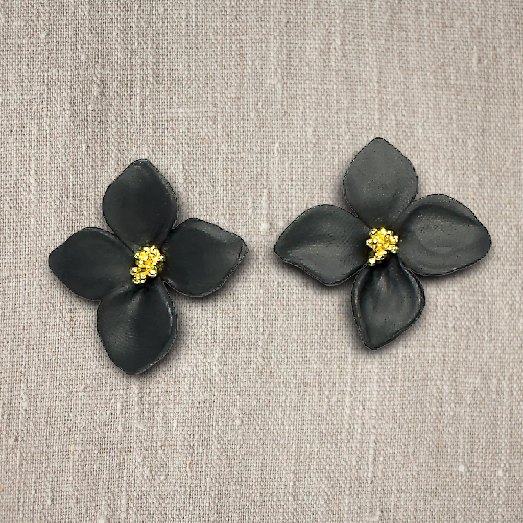Vivienne | Black | Statement Earrings - Image 2