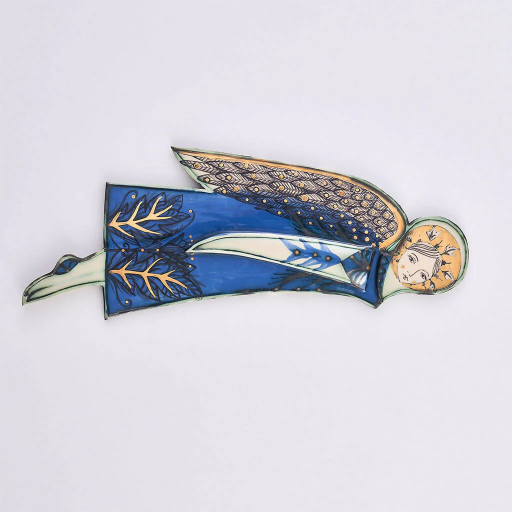 Wall Hung Ceramic Angel, Left Hand Side - Image 7