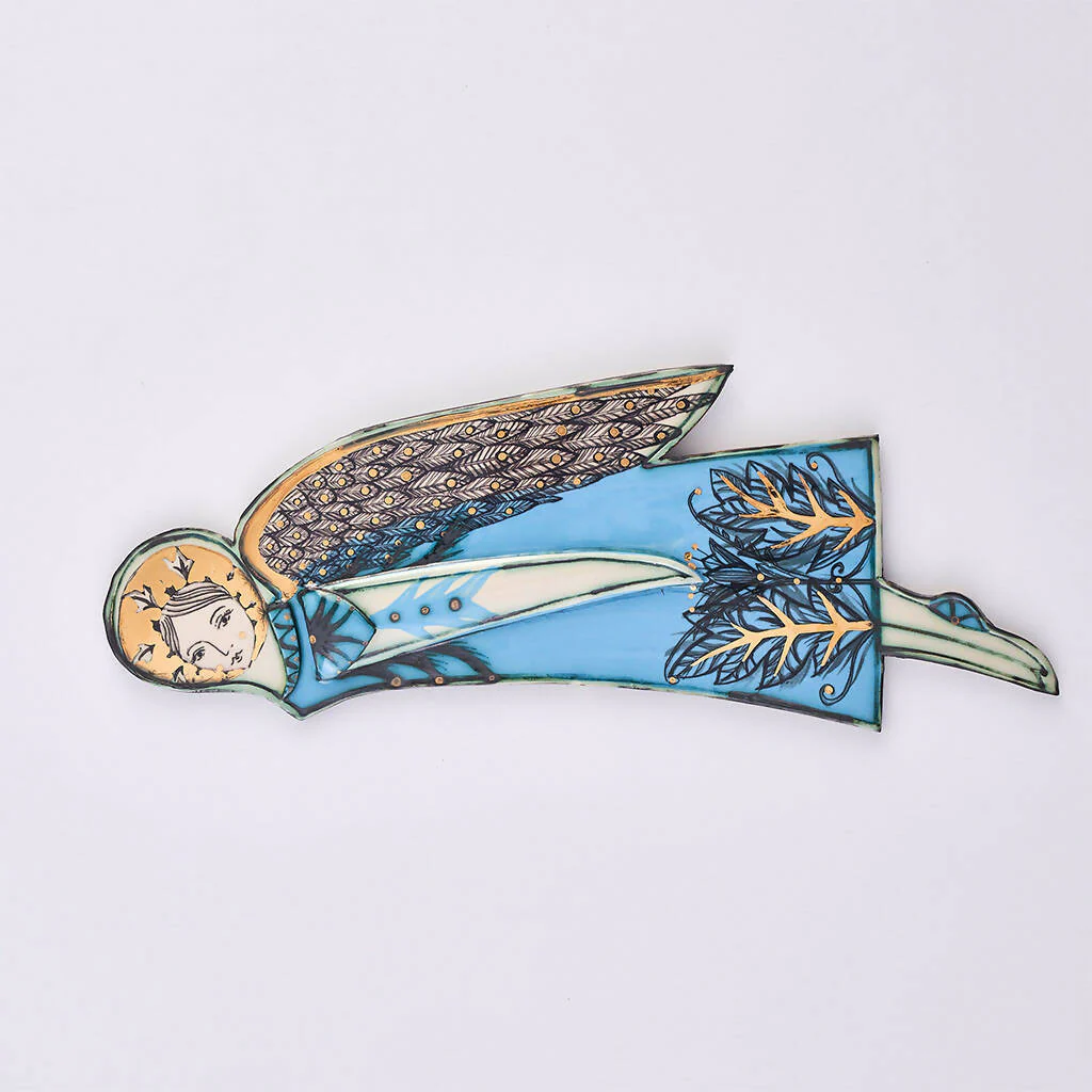 Wall Hung Ceramic Angel, Right Hand Side - Image 4