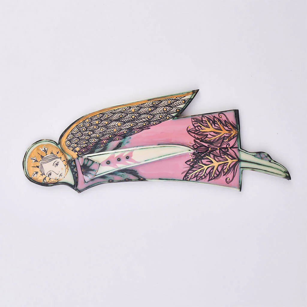 Wall Hung Ceramic Angel, Right Hand Side - Image 5