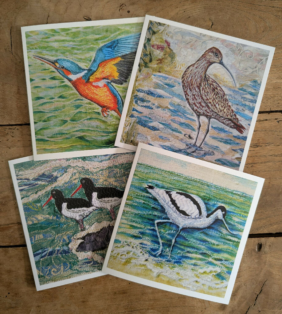 Water Birds Card Set of 4