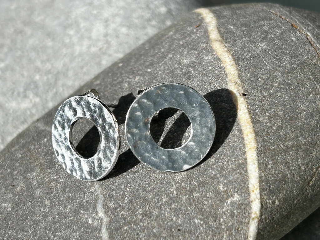 Water Ripples Silver Earrings - Image 3