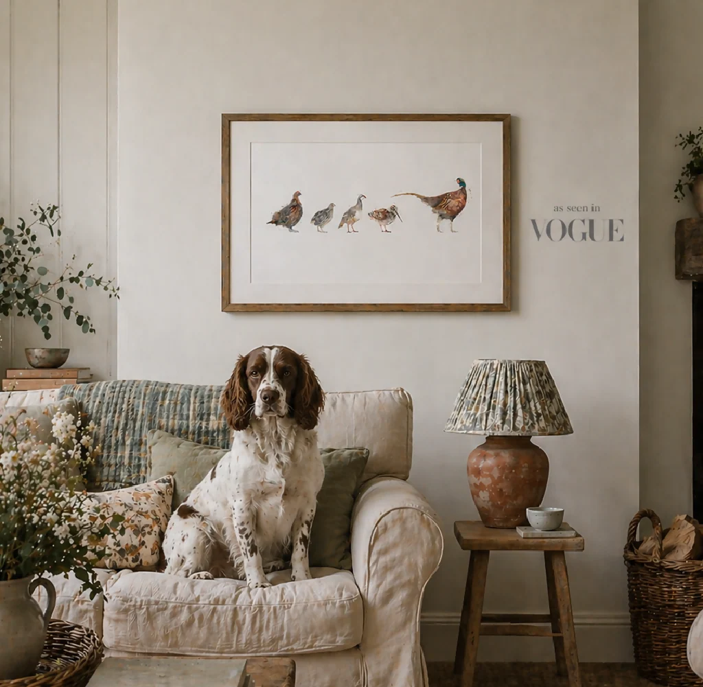 Watercolour Game Birds Print - Image 2